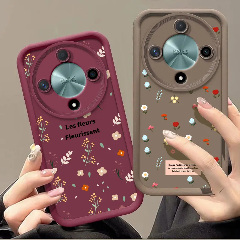 Romantic Flower Shockproof Soft Silicone TPU Protective Case