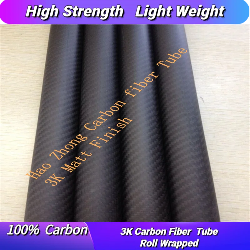 

2 pcs 30MM OD x 28MM ID Carbon Fiber Tube 3k 500MM Long with 100% full carbon, (Roll Wrapped) Quadcopter Hexacopter Model 30*28