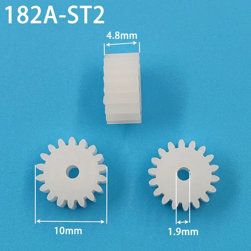 182A Module 0.5M Gear 18 Teeth Plastic Gear Motor Fitting Parts Toy Accessories 10pcs/lot motor gear