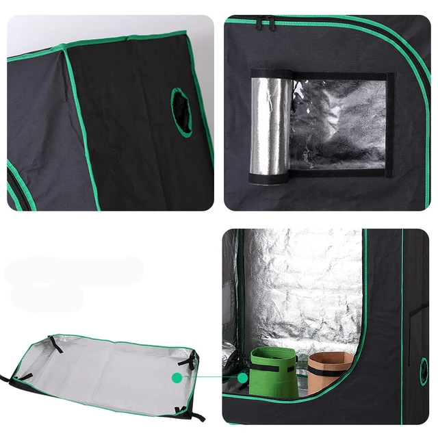 Növelje A Sátra Fényvisszaverő 600D Oxford Ablak Kertészet Nem Toxikus Kert Üvegházak 2Db -T Termesztenek Táska Vetőmaghoz - Image 5