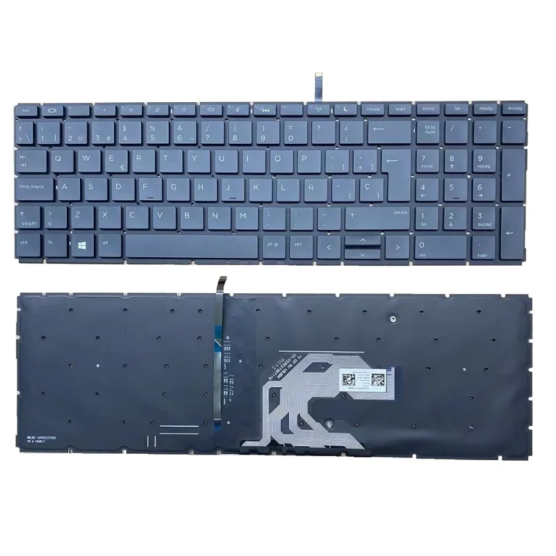 

New Backlit French Spanish For HP ProBook 450 G6 G7,455 G7 G6,455R G6 G7 Laptop Keyboard No Frame