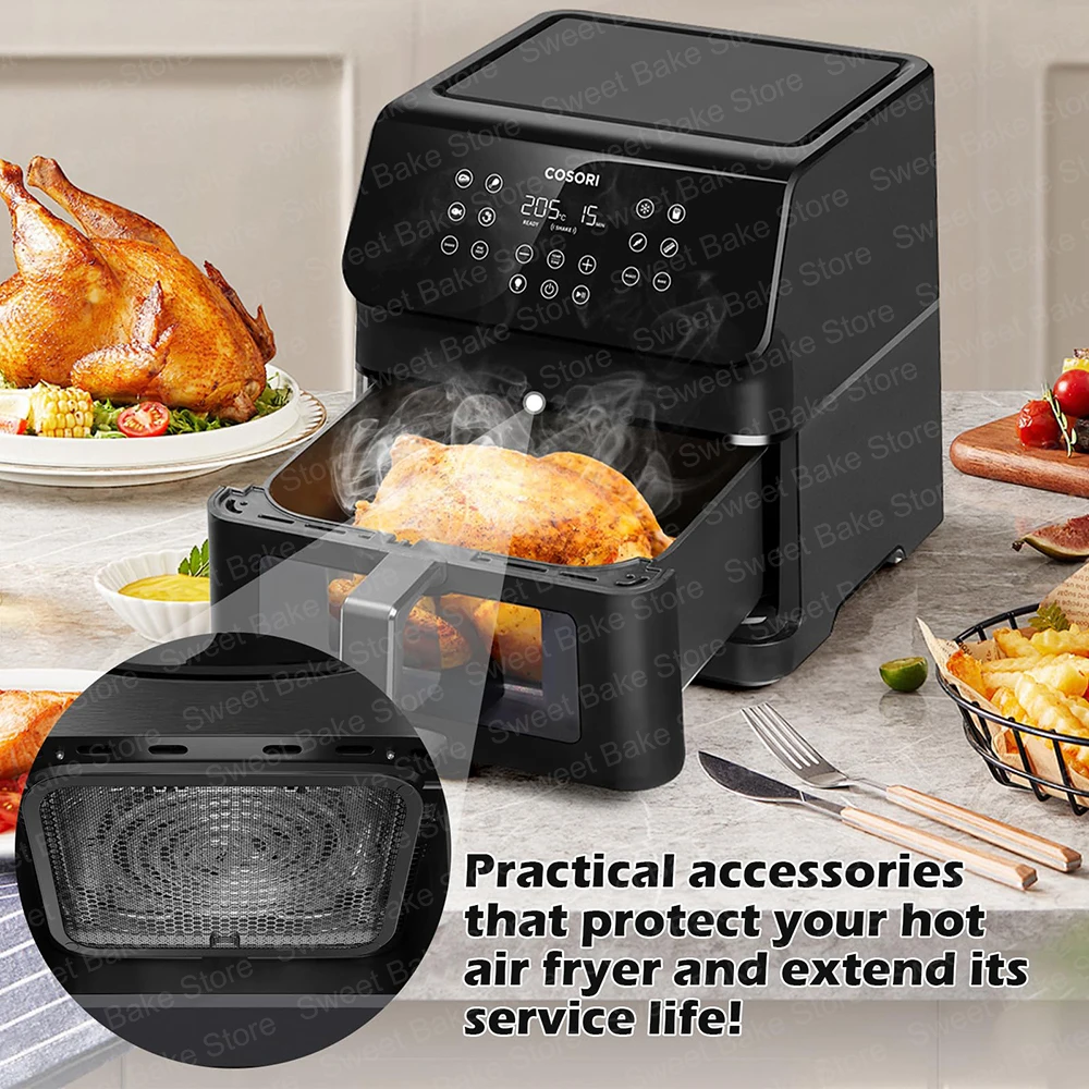 COSORI Accessori Friggitrice Ad Aria 5,5L, 6 Pezzi Accessori Airfryer Senza Bpa Supporto In Metallo Vassoio Per Uova Porta Spiedini Scatola Per 93526312 COSORI Accessori Friggitrice Ad Aria 5,5L, 6 Pezzi Accessori Airfryer Senza Bpa Supporto In Metallo Vassoio Per Uova Porta Spiedini Scatola Per 93526312