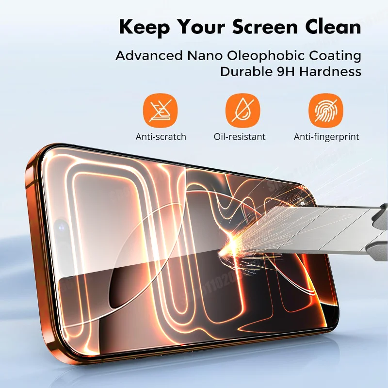 Premium Tempered Glass Screen Protector – 4-Pack Ultra-Clear Protective Film