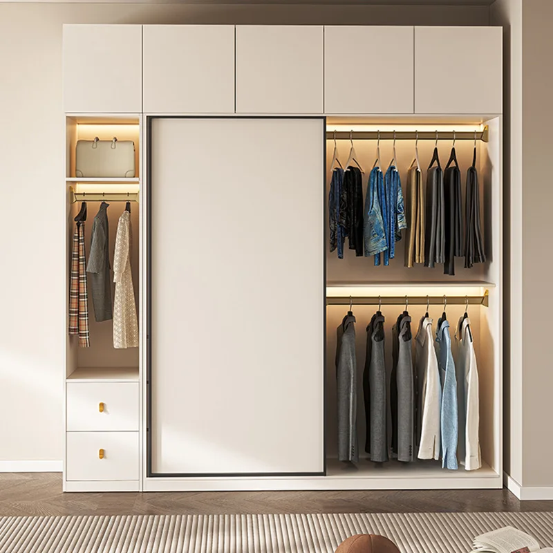 

Nordic Simple Wardrobes Modern White Apartment Luxury Wooden Cabinets Free Shipping Storage Armario De Ropa Furniture Bedroom