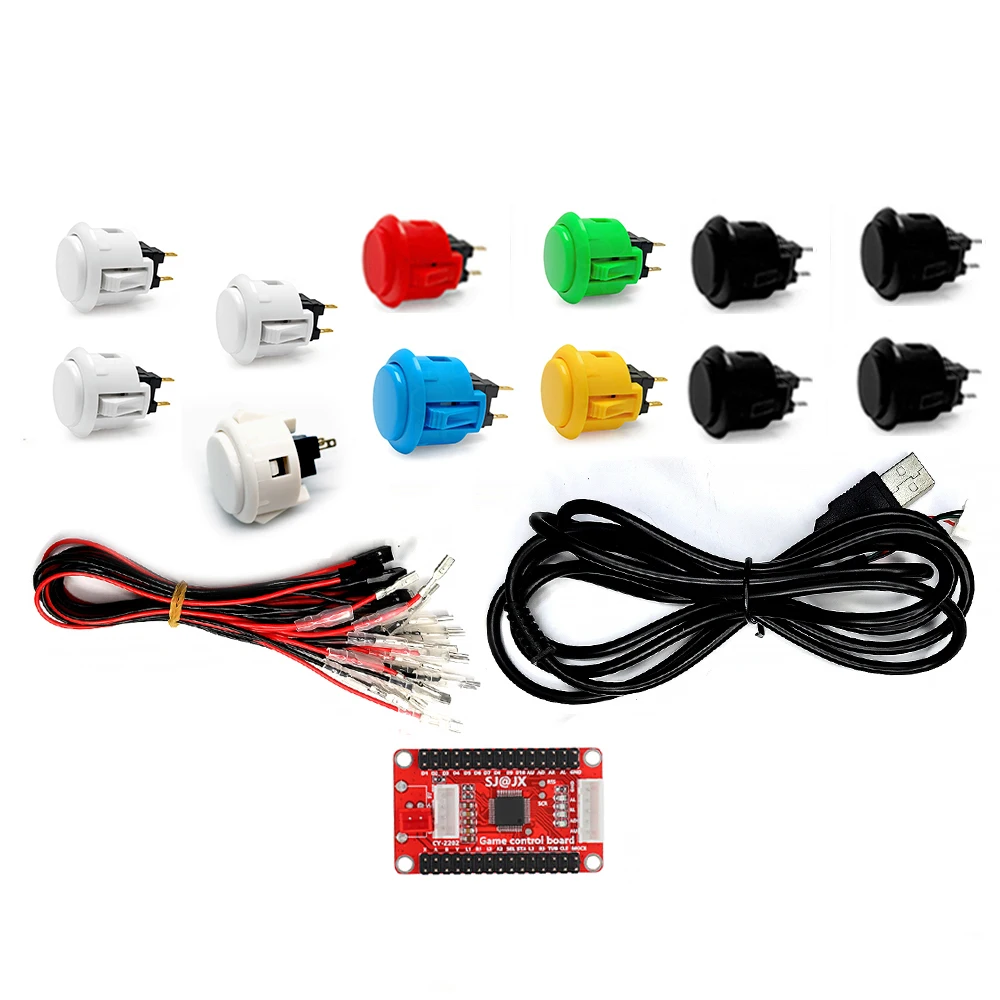 Socd Hitbox Controller Console Kit Fai Da Te Originale Sanwa Obsf 24Mm Pulsante Raspberry Pi Zero Delay Tastiera Arcade Usb Board
