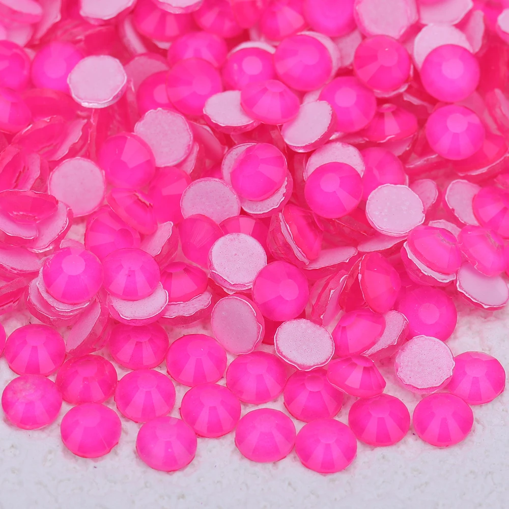 VC All Size Glitzer Neon Nicht Hotfix Strasssteine Fluoreszenz DIY Nail Art Kristalle Diamant Strass Edelsteine für Charms Kleid – Detail 11