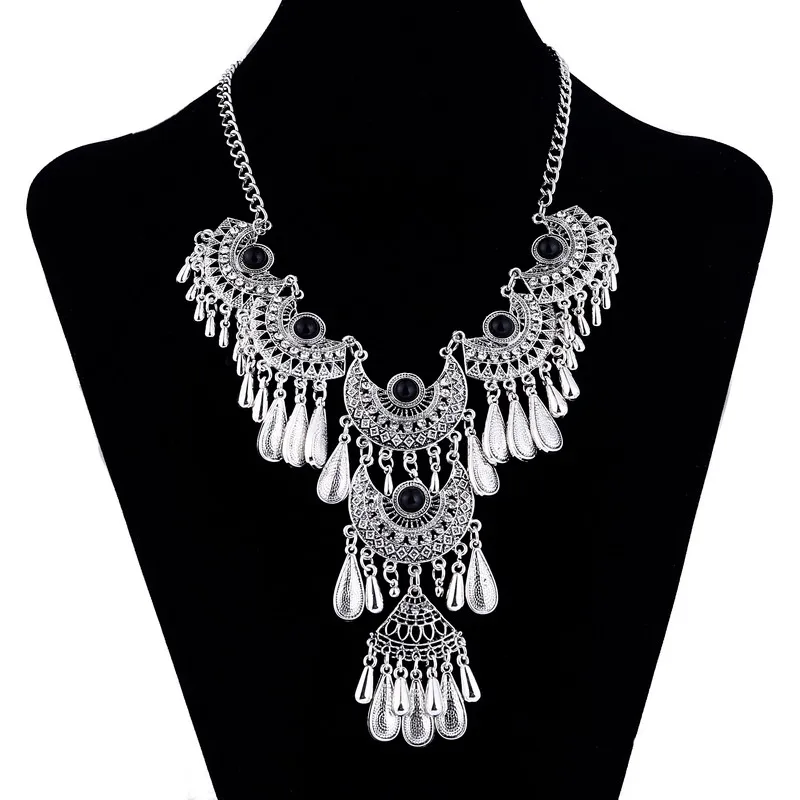 Collier Ethnique Vintage En Argent 600 - Pièce Rare, Authentique Et Ancienne