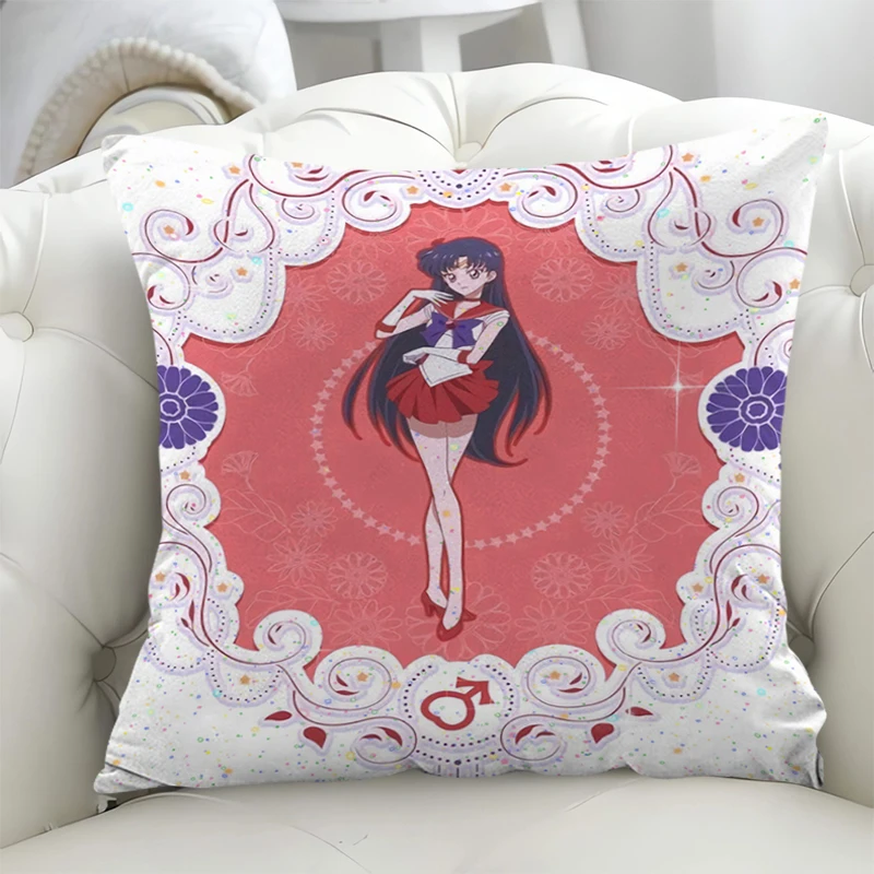 

MOON Bed Pillowcases 50x50 Double-sided Printing Car Sofa Cushions Covers Cushion Cover for Pillow Pillowcase 40x40 Short Plush