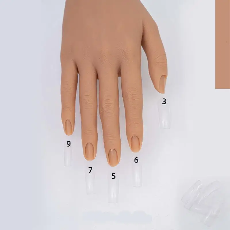 Silicone Practice Hand for Acrylic Nails, Nail Practice Hand False Fake Nail  Mannequin Hand Nail Training Half Hand Flexible Bendable Nail Train Hand  for Nails … | Nail art diy, Fake nails,