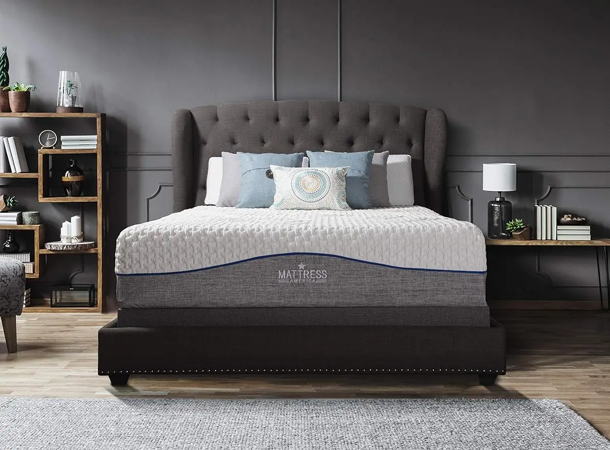 Description Picture 2 of itemQueen Mattress America Revive Gel Memory Foam Mattress Fiberglass Free, 12 Inch , Queen