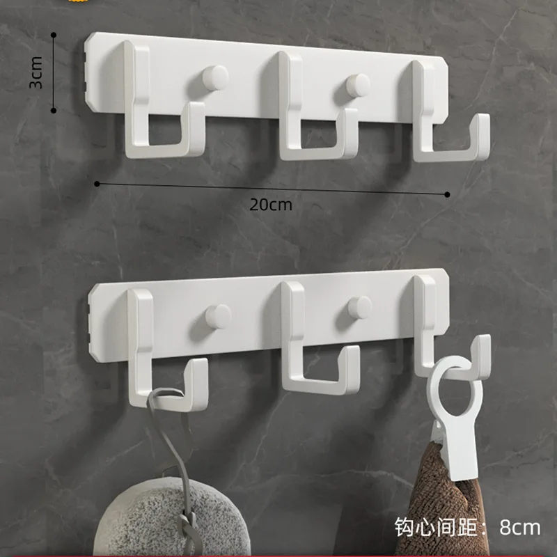 Aluminum 3 To 7 Hooks Bathroom Towel Hat Coat Rack Wall Mount Home Hanger Robe Clothes Door Hook Hanging Holder Organizer multifunctional hooks,towel holder,shower towel rack