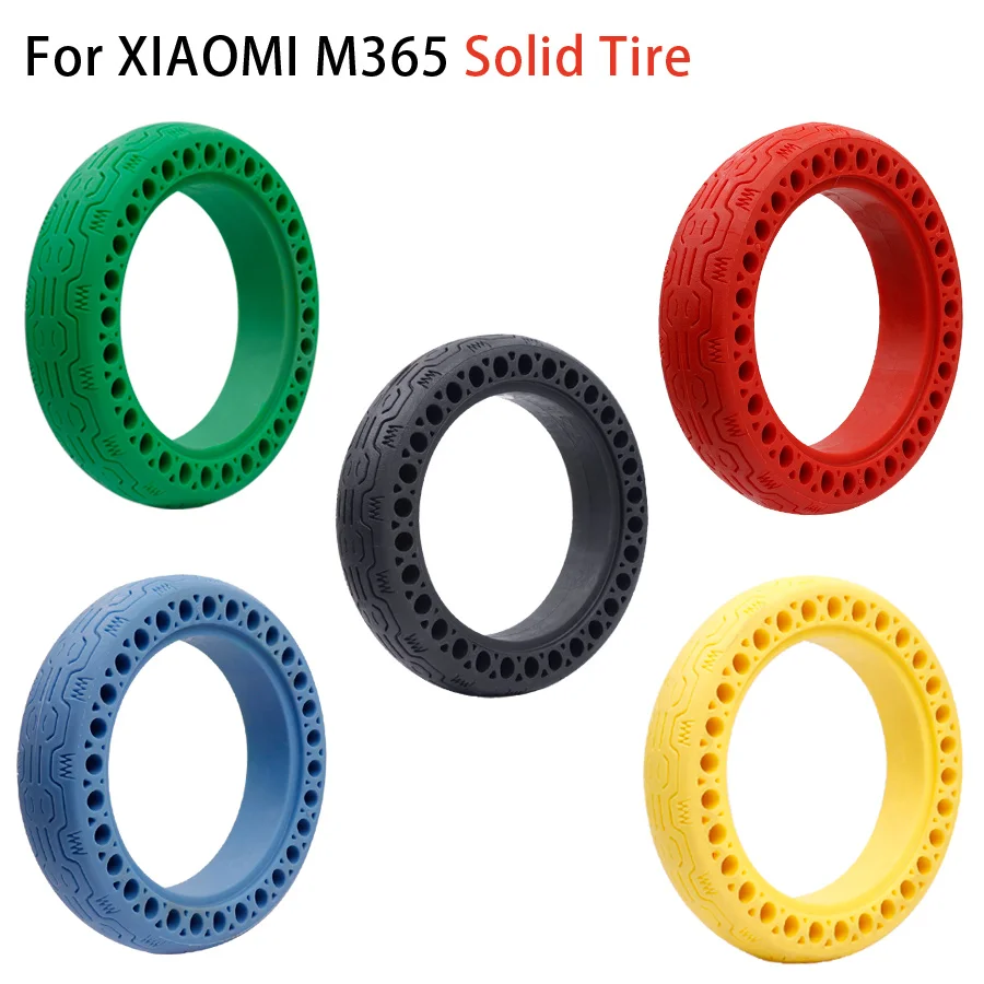 Durable Updated yellow Wheel Anti-Explosion Tire For Xiaomi Pro M365 Pro 2 Mi3 Electric Scooter Tubeless Hollow Solid Tyre Wheel