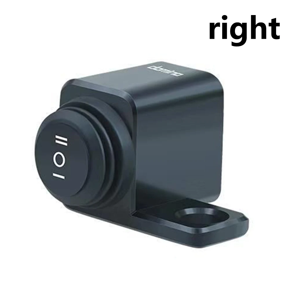 

1 PCS Switch 12V 16A Aluminum Alloy Brand New Mirror Mounting Switch Motorcycle Rearview Motorcycle Switch 1 PCS