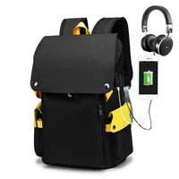 Backpack Men USB Charging Waterproof Laptop Women Casual Oxford Male Business Bag Computer Notebook Backpacks 15.6 Inch 2024 New 1