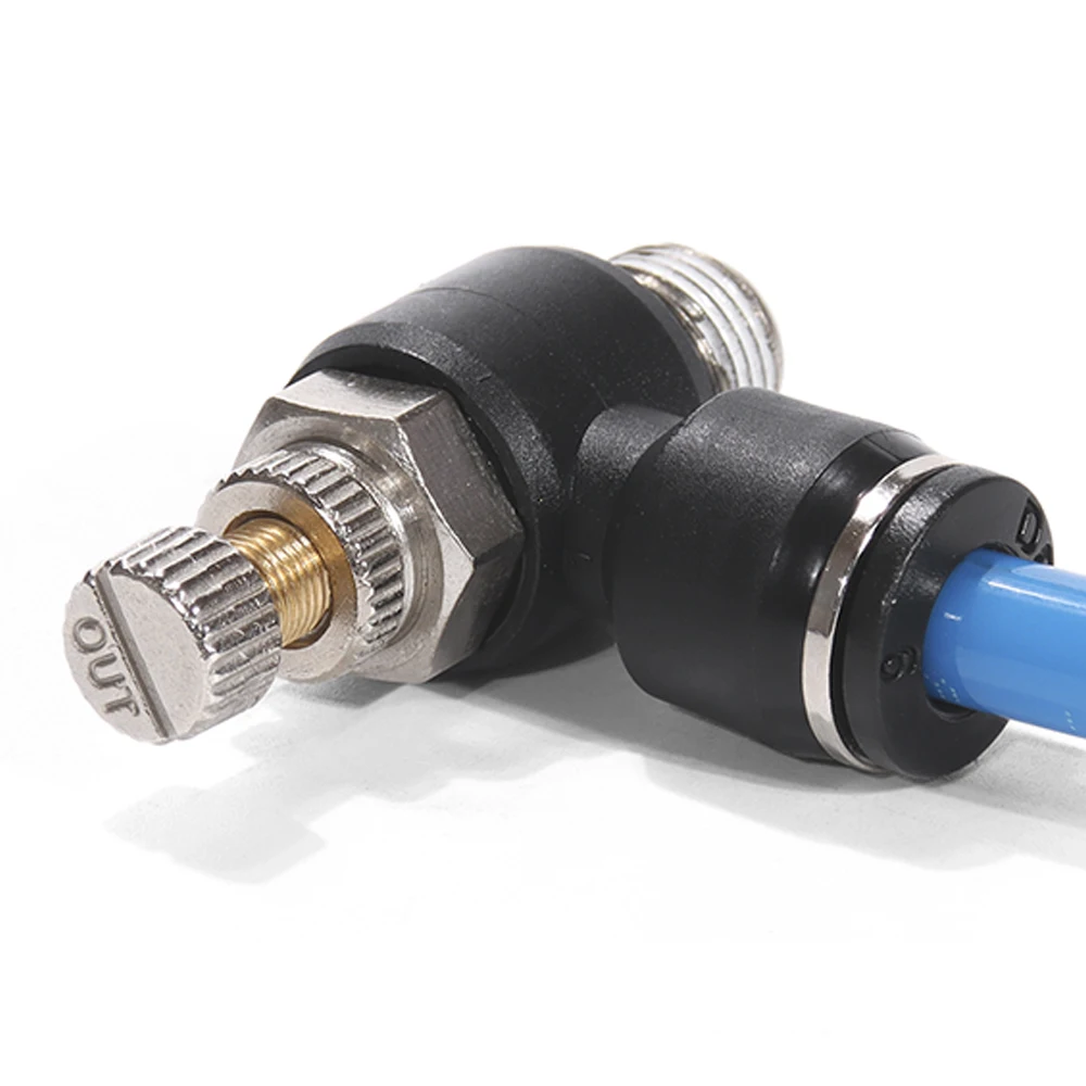 Metaland 5/32" OD Pneumatic Ball Valve BUC Push To Connect Air Flow Control Valve Quick Push Lock Valve