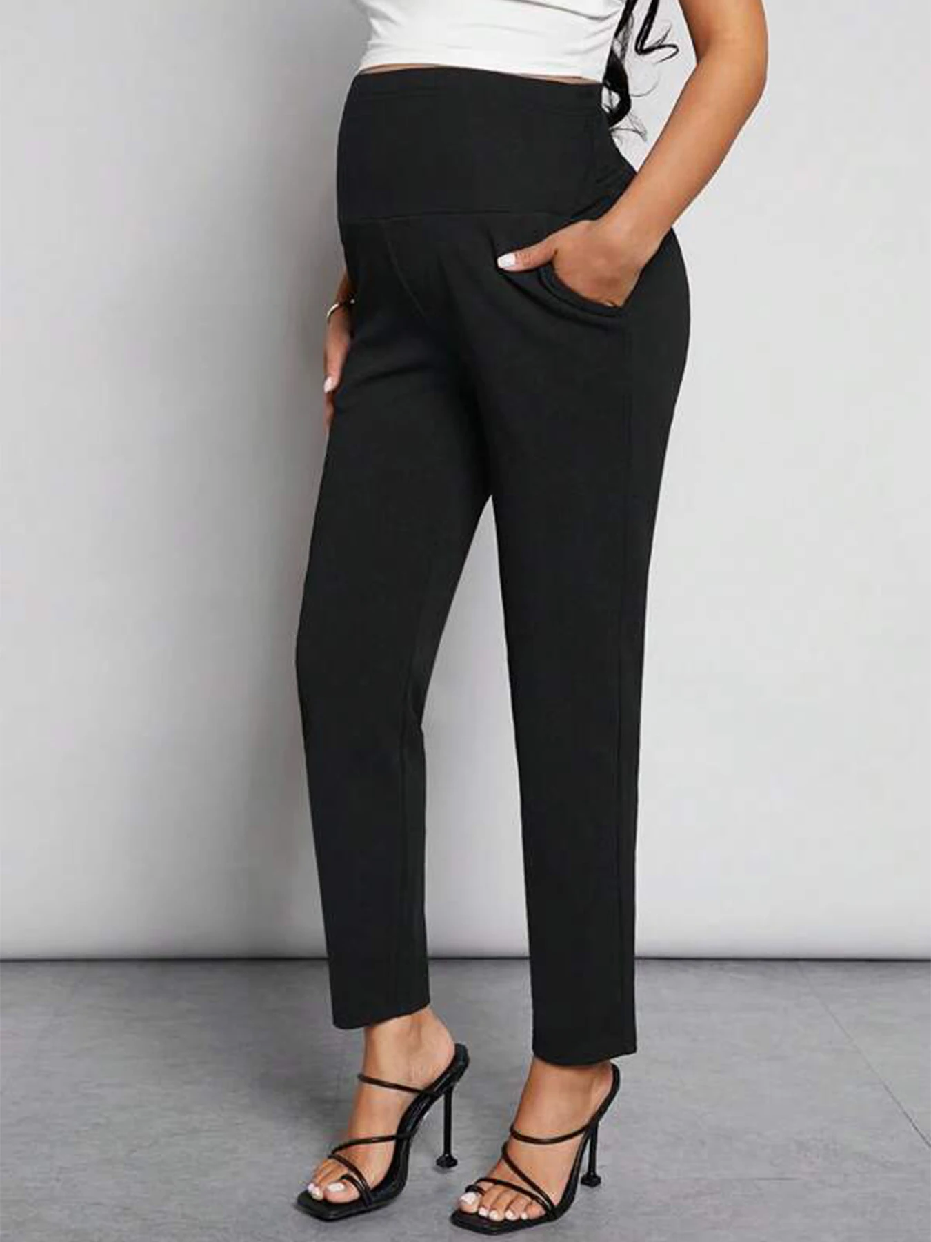 Maternity Pants Women's Activewear Jogger Track Cuff Sweatpants for Work Lounge
