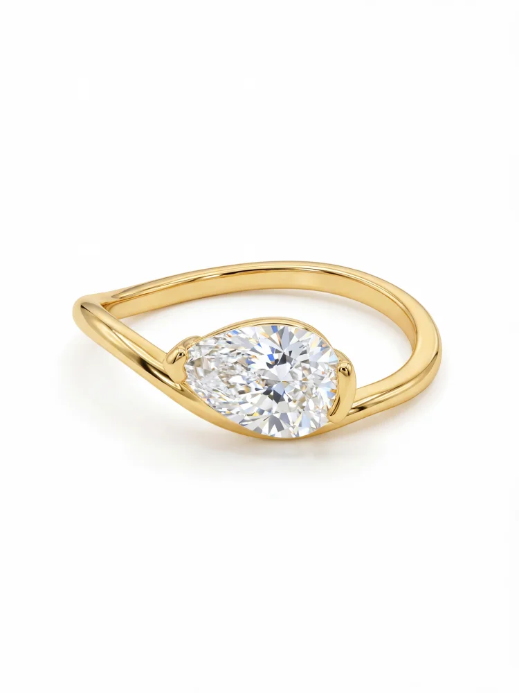 925 Sterling Silber Wassertropfen-Wellen-Ring mit 6 * 9 mm Zirkon für Frauen, Verlobung, Hochzeit, Jahrestag, Party, hochwertiger edler Schmuck – Detail 6