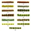 1Set Miniature Flower Cluster Garden Decor DIY Grass Tufts Building Layout Static Scenery Model 9*1*0.6cm Durable Sand Table 5