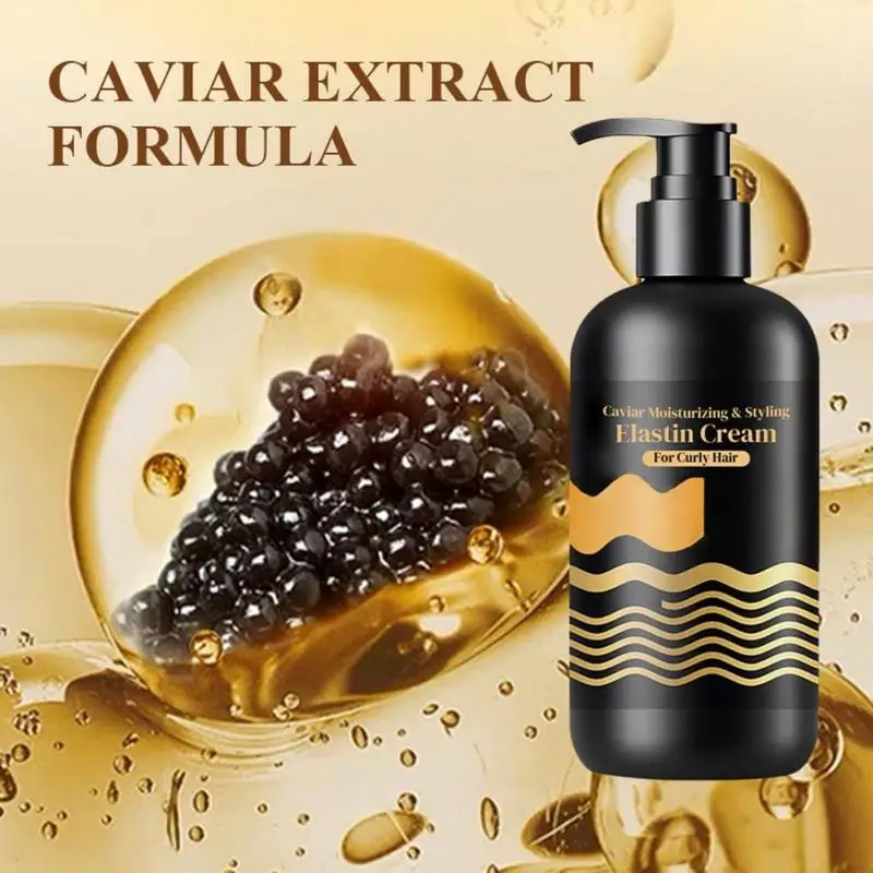 Defining Curl Cream 300ml Caviar Moisturizing Curly Hair Styling Cream Enhances Waves and Curls Curly Hair Care Products