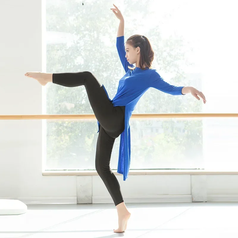 Long Shirt For Women Baggy Gym Yoga Clothes Dance Costume Loose