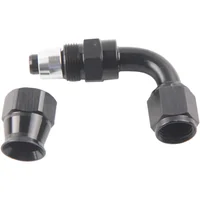 AN6 AN8 AN10 Black Nylon Braided PTFE Fuel Line Kit - 10ft with 6 Swivel Hose Ends - Image 4