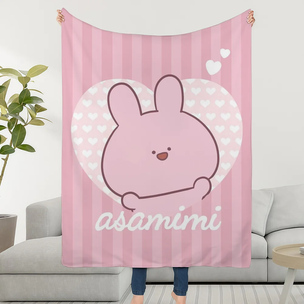 Cartoon Plush Cozy Blanket Throw - Cute and Soft for Living Room or Sofa, Ideal Childish Birthday Gift