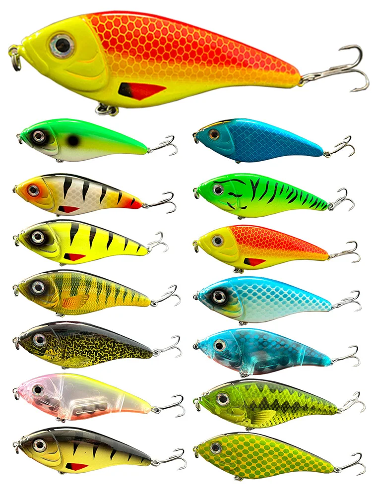 Neuer OEM JERKBAIT SWIM GLIDE HARD BAIT 11,5 cm 36 g sinkender Angelköder mit langem Wurf, harter künstlicher Köder für Hecht – Detail 4