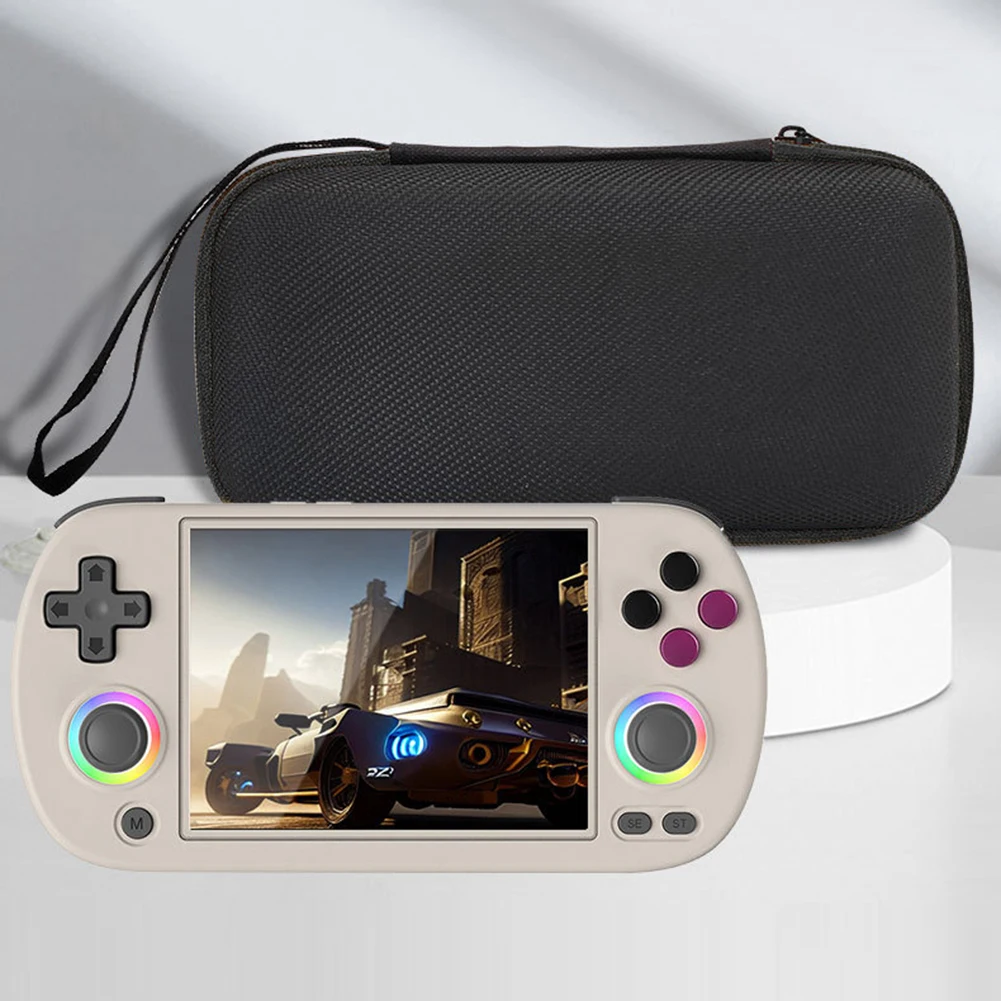 EVA Hard Carrying Case with Strap Shockproof Protective Handbag for RG40XX H/RG405M Handheld Game Console Anti-scratch Glass