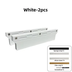 Premium Aluminum Alloy Memory Module Heatsink with Silicone Thermal Pad for Enhanced Heat Dissipation (White - 2pcs)