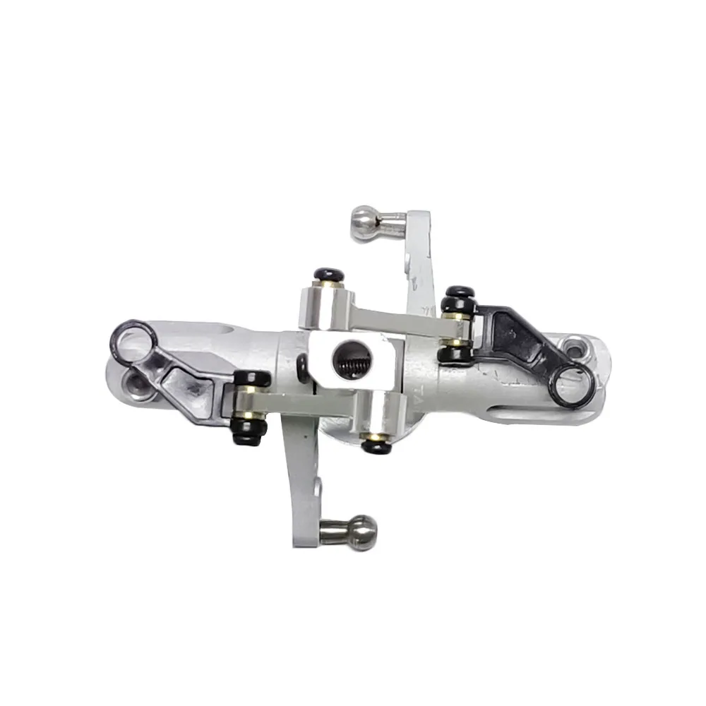Kit tête rotor argenté TL25103 monté sur un hélicoptère RC Tarot 250