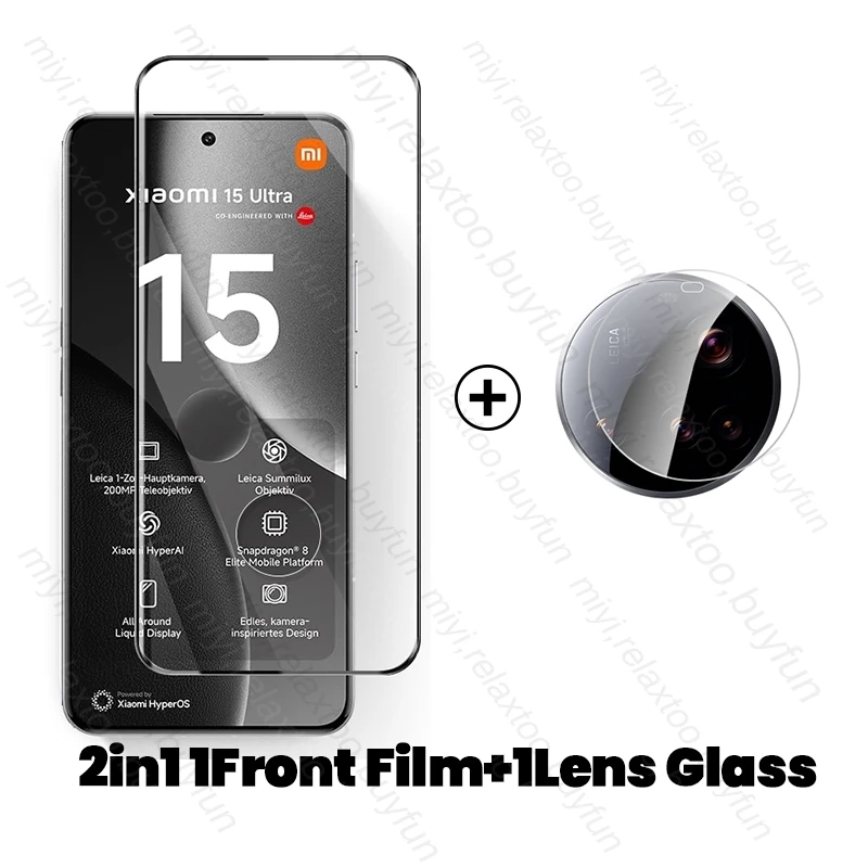 8-in-1 9D Tempered Glass Case with Curved Screen and Camera Protection