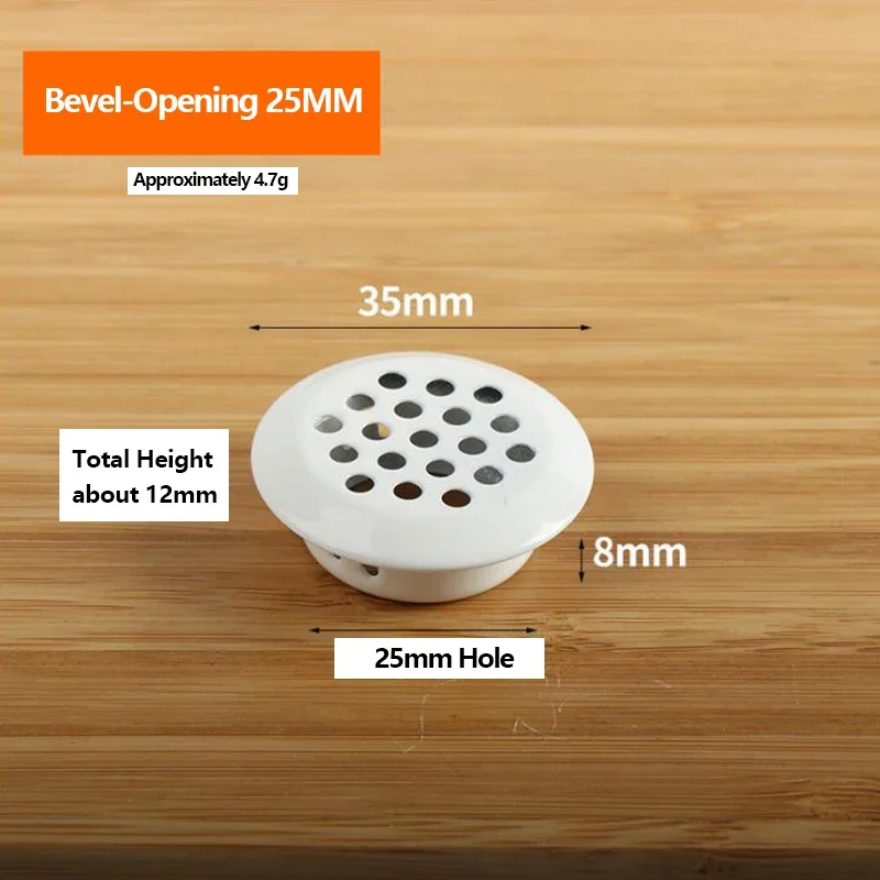 Description Picture 5 of itemCore Vents 4pcs Ventilation Cover Stainless Steel Black Air Vent Louver for Wardrobe Cabinet Mesh Hole