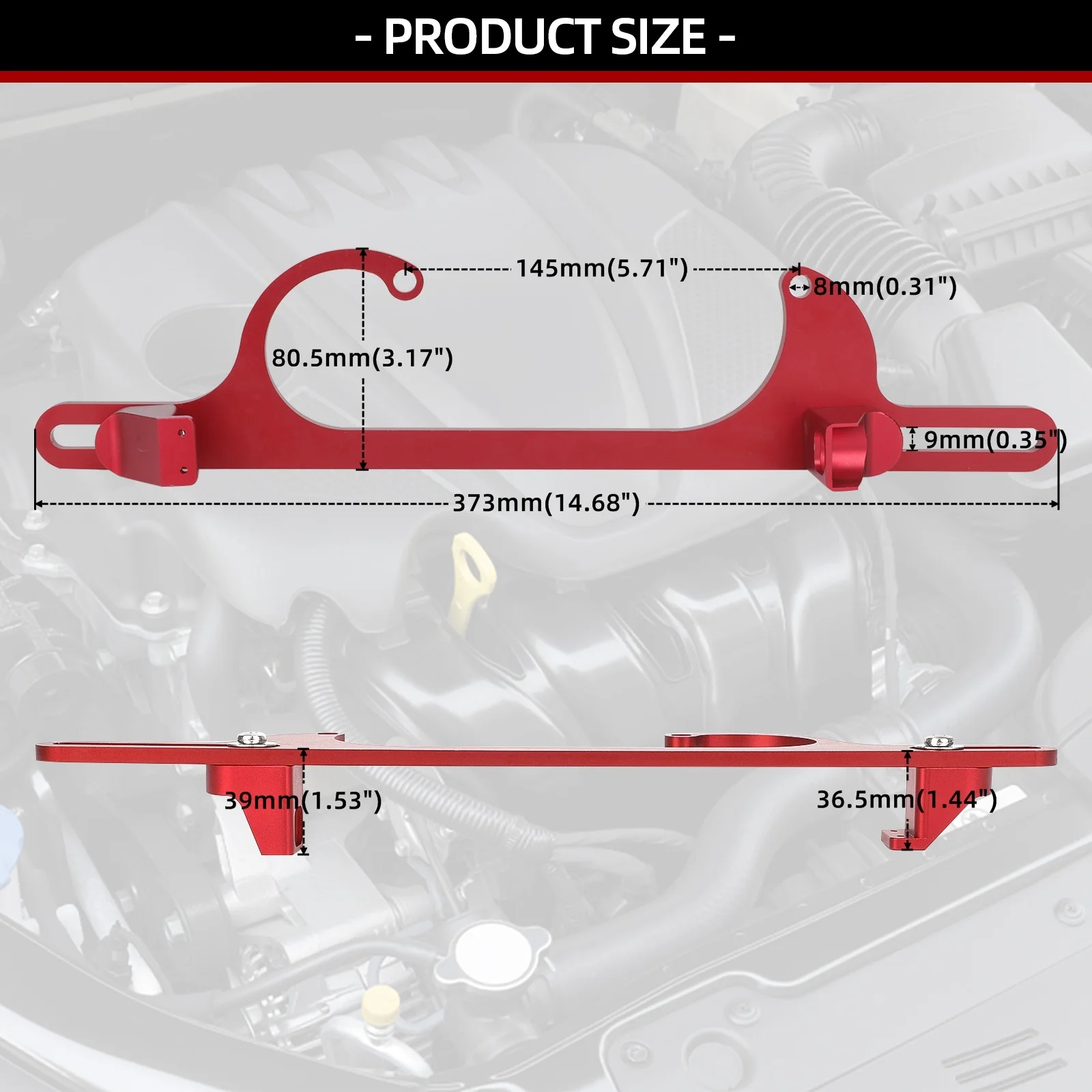 CNSPEED Billet Aluminum Adjustable Throttle Cable Bracket For Ford cable Fit Quick Fuel 4150 and 4160 Carburetor 350 FF