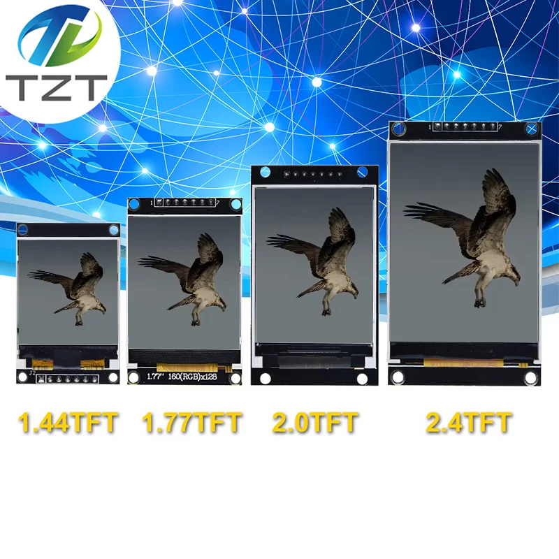 1.77/2.0/2.4/2.8 Inch TFT Color Screen LCD Display Module Drive ST7735 ST7789 Interface SPI 128*128 240*320