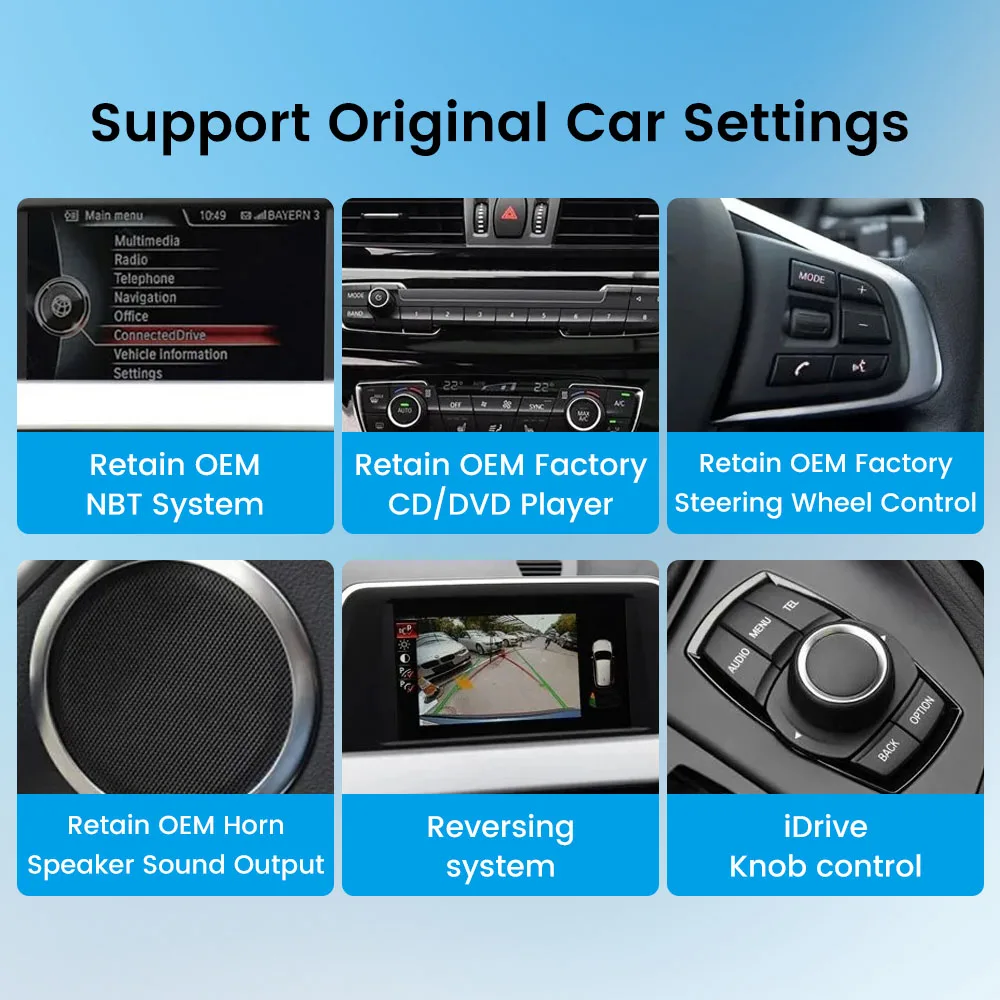 10.25” Car Radio For BMW X1 X2 F48 2016-2018 NBT EVO System GPS