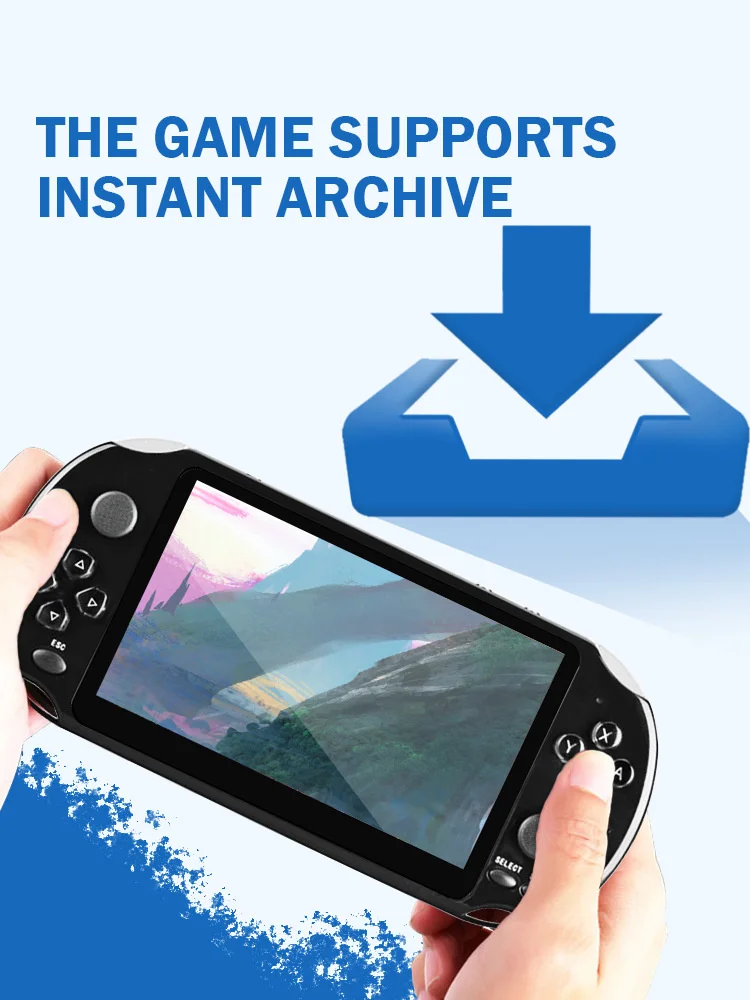 X1 / x9 / X12 handheld game console PSP nostalgic GBA / NES handheld game console 5-inch large screen handheld
