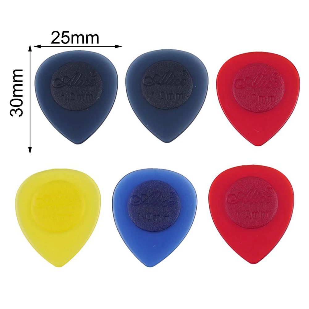 

Get an Excellent Attack & Fast Picking with Alice's Stubby Guitar Picks Plectrums - 1mm 2mm 3mm Large Stubbies Pack of 6