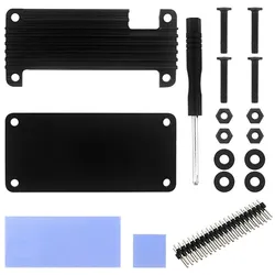 Aluminum Case with Passive Cooling and Heat Sink for Raspberry Pi Zero 2 W (RPI Zero 2 W-Case B)