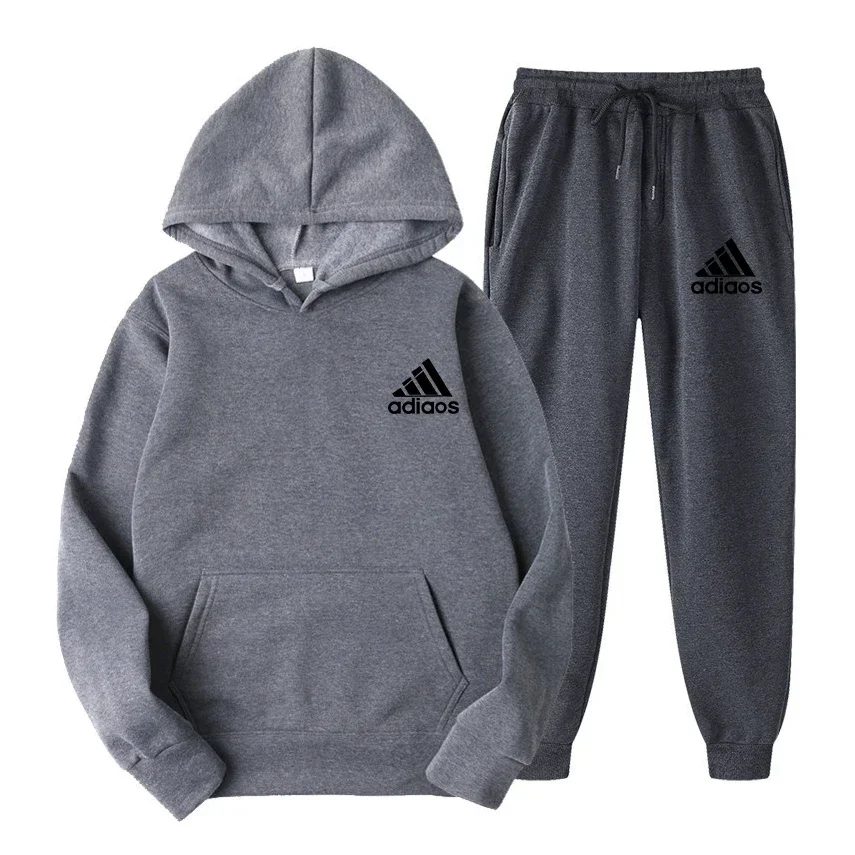 2024 men and women the same fashion casual trend sweater set outdoor sports printing pattern sweater two-piece set size S-3XL 4