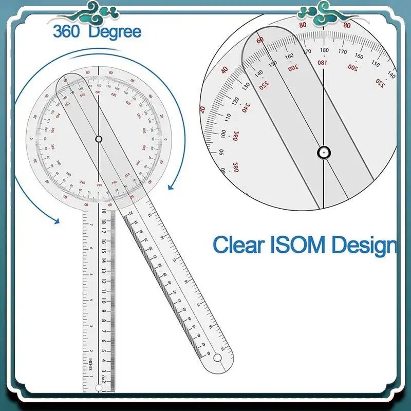 ABSK-디지털 각도계 360도, 물리치료용 각도계 - 12인치