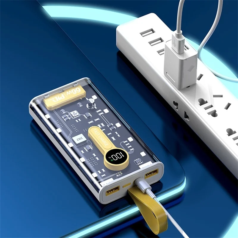 iphone transparent power bank