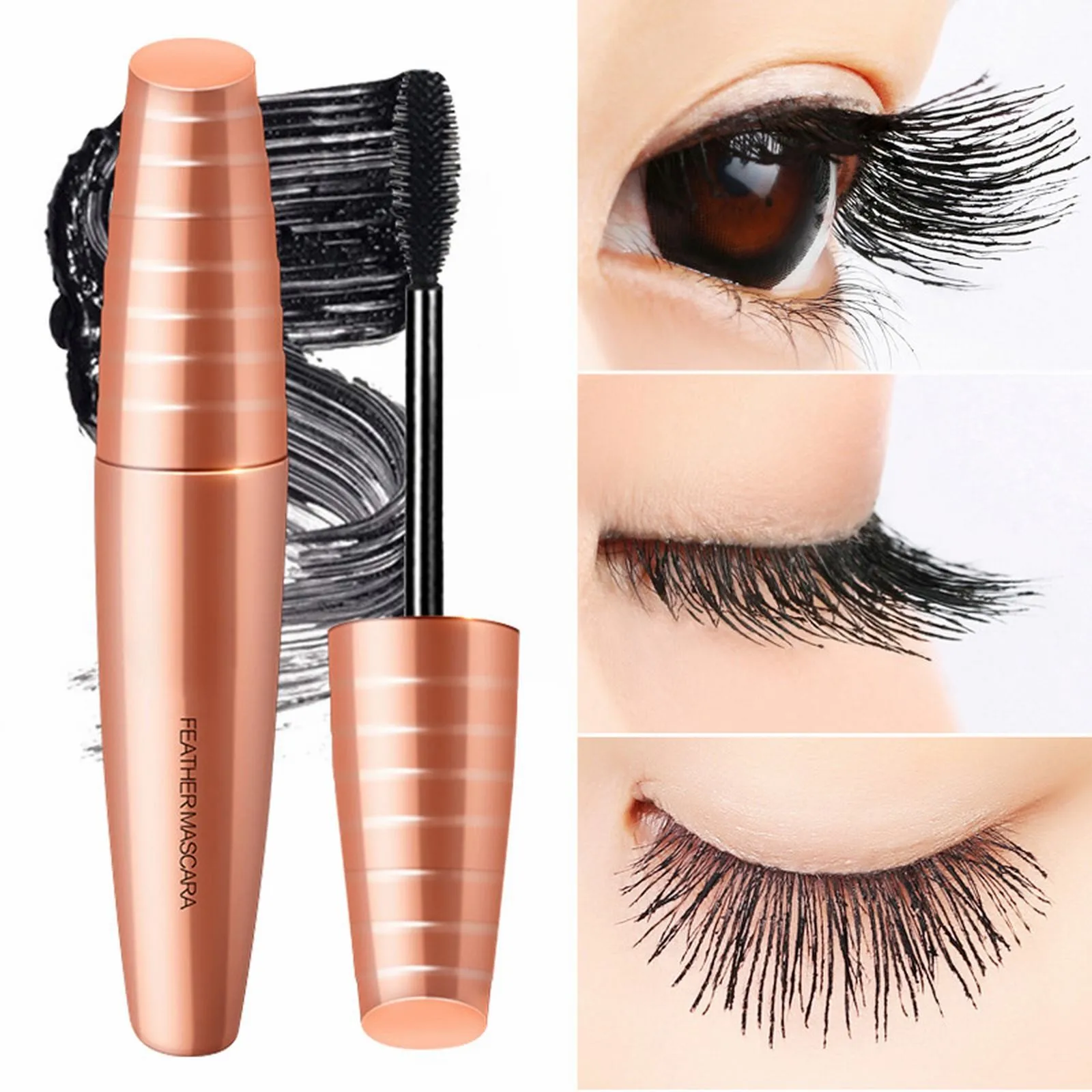 

Тушь для ресниц Black Swan, 3D тушь для ресниц, тонкая густая и завивающая волосы, 2 в 1, тушь для ресниц, густая черная стойкая цветная тушь