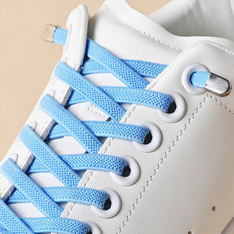 Lacci senza lacci Scarpe da ginnastica elastiche per il tempo libero all'aperto Lacci piatti di sicurezza rapidi Lacci pigri unisex per bambini e adulti_voghion.com