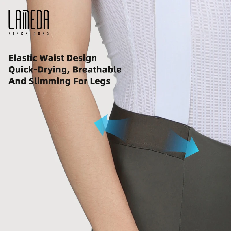 LAMEDA Men's Cycling Bib Pants Moisture-absorbent Breathable Cycling Clothing High Elasticity Upf50+ Sun Protection
