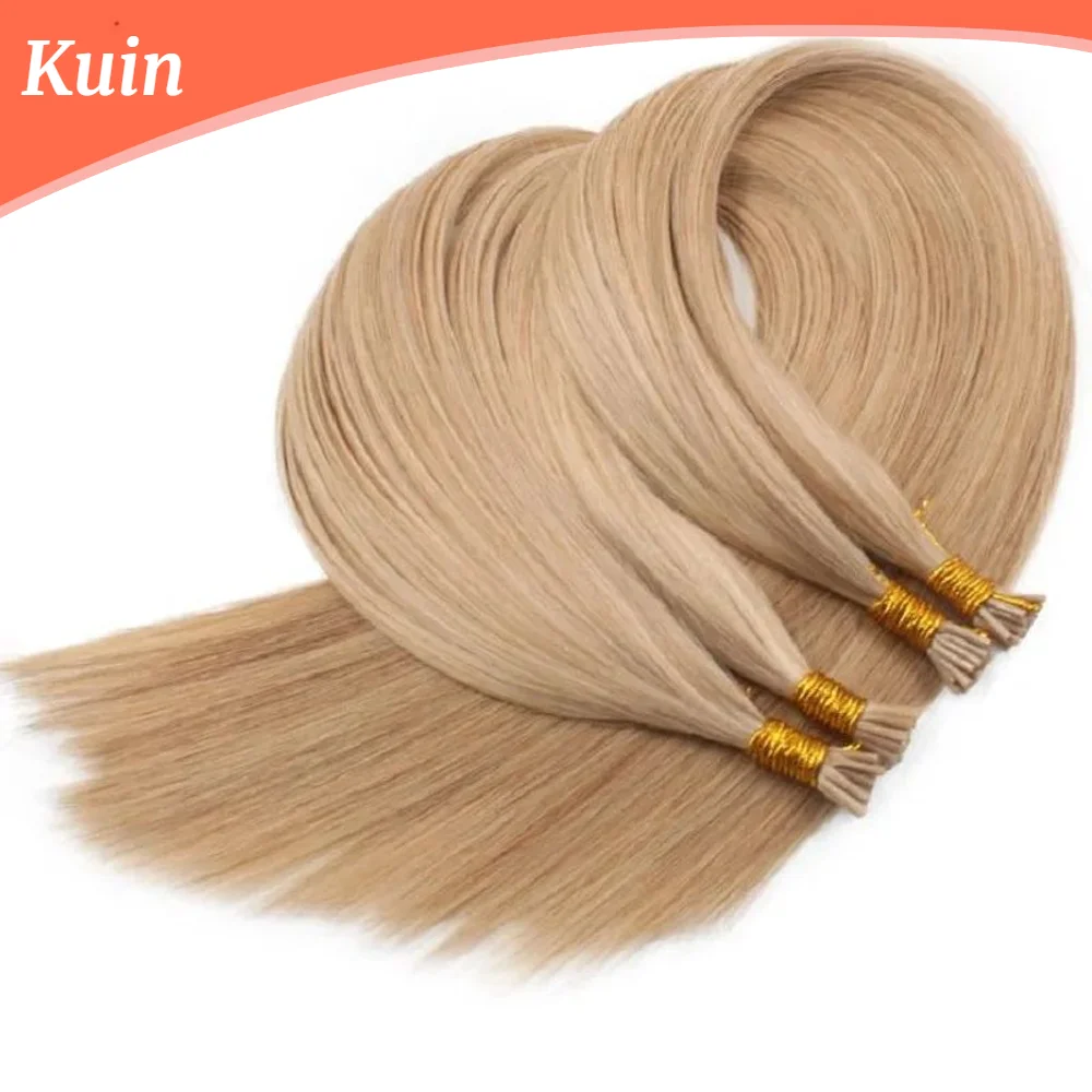 I Tip Hair Extension Straight Machine Made 100% Real Remy Human Fusion Hair Extensions 50Pcs/ Set Natural Keratin Hairpiece