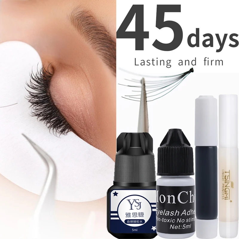 Eyelash Glue Extension Transparent Black Eyelashes Extension Glue Quick