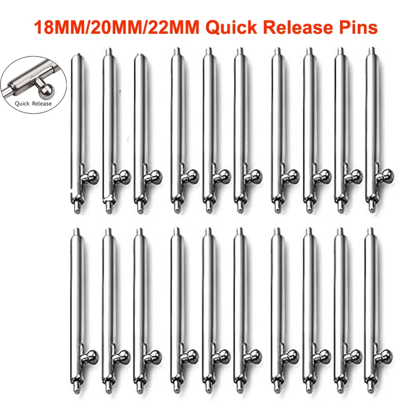 Quick Release Spring Bar Watchband Pins - 1.5mm Diameter Strap Accessory