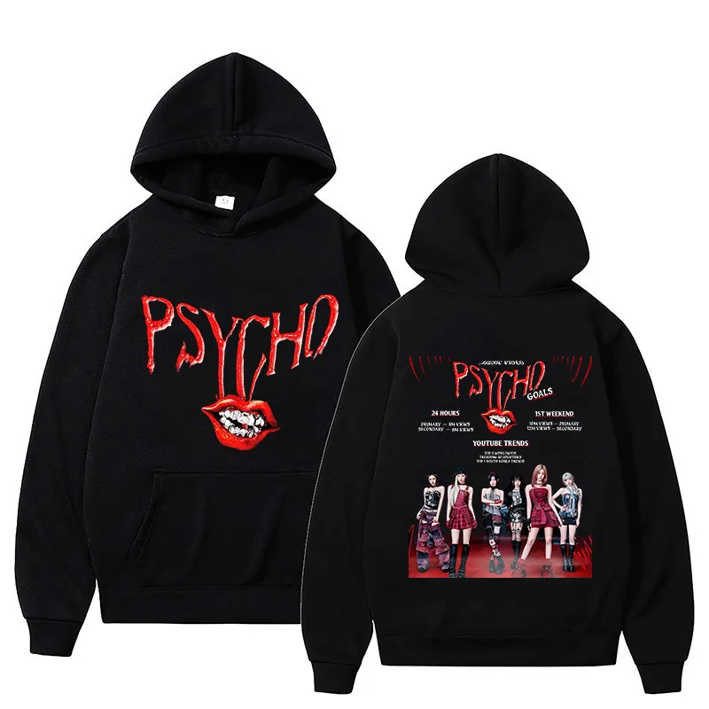 2026 BABYMONSTER PSYCHO Tour Hoodies Men Women Casual Pullover