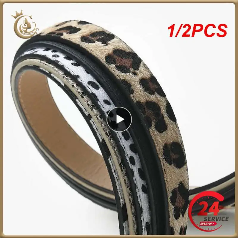 

1/2PCS Women Snake Belt Leopard Pattern Leather Pin Buckle Waist Strap Belts Ladies Dress Corset Waist Girdle Female Jeans