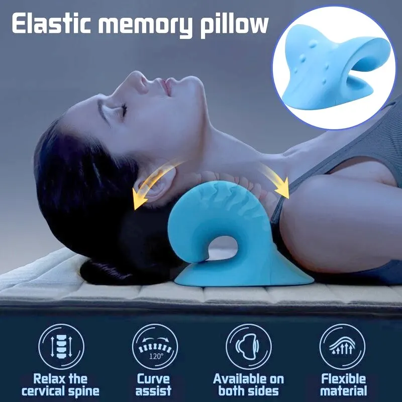 Neck Shoulder Stretcher Neck Shoulder Stretcher Relaxer Cervical Chiropractic Traction Device Pillow For Side Back Stomach Sleeper Remedial Pillows neck shoulder stretcher